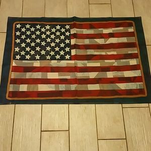 American Flag with Patchwork Motif